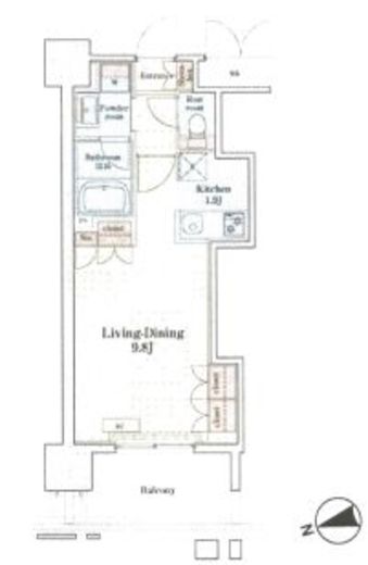 グランドプレシア芝浦 505 間取り図