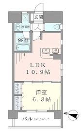 ラキャリラット日本橋 303 間取り図