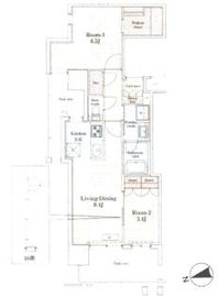 グランドプレシア芝浦 1601 間取り図