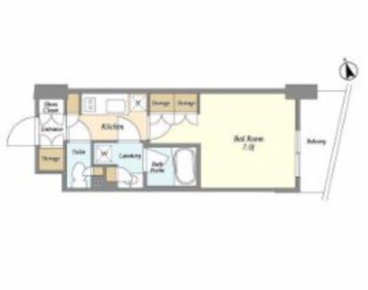 スタイリオ品川大井パークフロント 704 間取り図