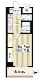 協和高輪マンション 504 間取り図