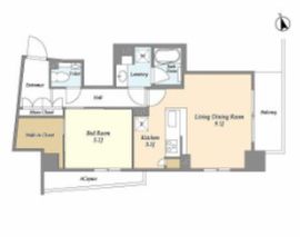 スタイリオ品川大井パークフロント 607 間取り図