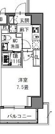 S-RESIDENCE新御徒町WEST (エスレジデンス新御徒町ウエスト) 204 間取り図