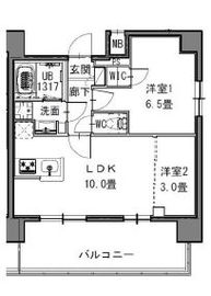 S-RESIDENCE新御徒町WEST (エスレジデンス新御徒町ウエスト) 1003 間取り図