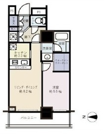 ベイクレストタワー 7階 間取り図