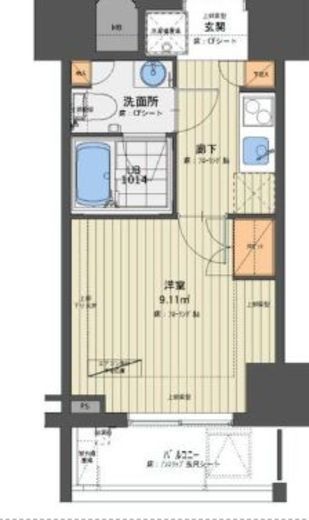 エムゲート 4階 間取り図