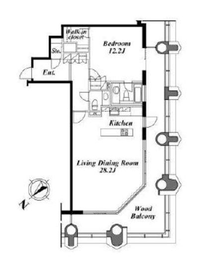 ラフィーヌ西新宿 236 間取り図