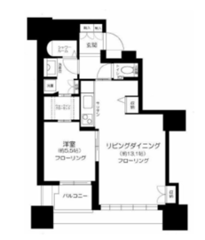 ドゥ・トゥール 47階 間取り図