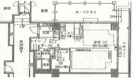 シティコート目黒 2-1203 間取り図