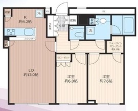 クレストプライムタワー芝 22階 間取り図