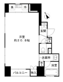 銀座パトリアタワー 1301 間取り図