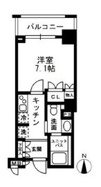 レジディア中落合 A404 間取り図