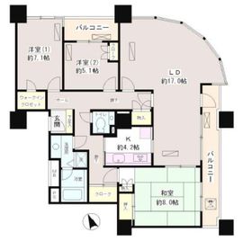 西早稲田パークタワー 15階 間取り図