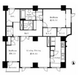 麻布テラスアパートメント 402 間取り図