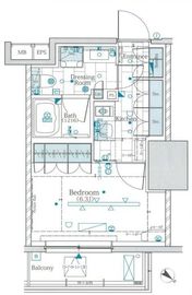 ザ・パークワンズ渋谷本町 11階 間取り図