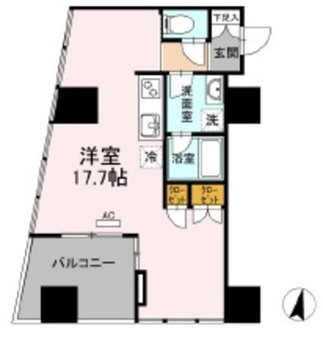 文京ガーデンザウエスト 12階 間取り図