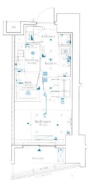 ザ・パークワンズ渋谷本町 8階 間取り図