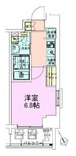 門前仲町レジデンス参番館 505 間取り図