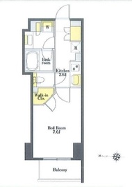 プライムメゾン市谷山伏町 610 間取り図