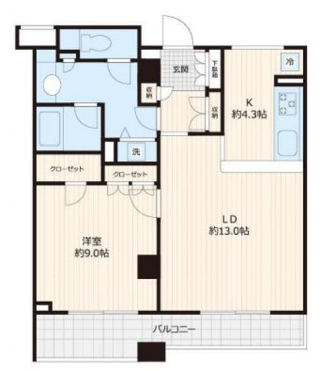 パルテール目黒青葉台 3階 間取り図