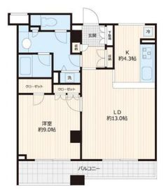 パルテール目黒青葉台 3階 間取り図