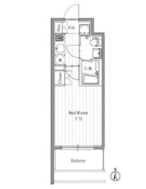 フィットエル森下 1312 間取り図