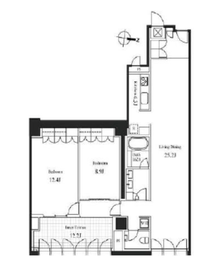 ハンドレッドステイレジデンス 407 間取り図