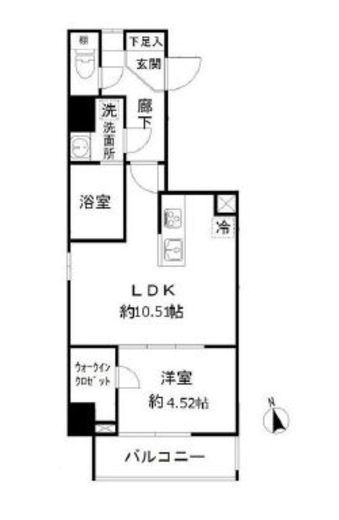 モンレーヴ御徒町 301 間取り図