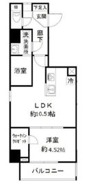 モンレーヴ御徒町 401 間取り図