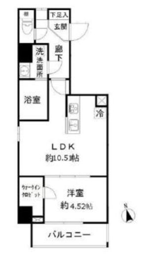 モンレーヴ御徒町 801 間取り図