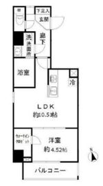モンレーヴ御徒町 801 間取り図