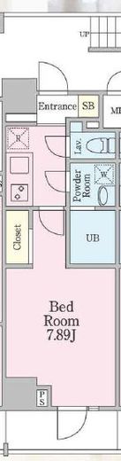 モンレーヴ御徒町 202 間取り図