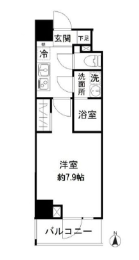 モンレーヴ御徒町 802 間取り図