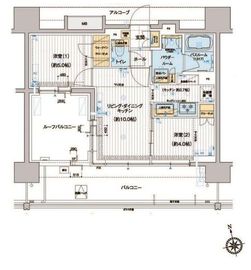 ディームス品川南大井 1403 間取り図