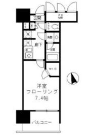 フォンテーヌ芝浦 806 間取り図