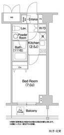 コンフォリア豊洲 221 間取り図