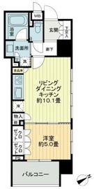 プレサンスロジェ東京湊 3階 間取り図