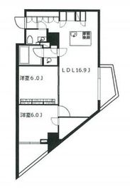 アーデン芝公園 1403 間取り図