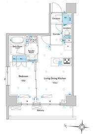 ブラウ住吉 201 間取り図