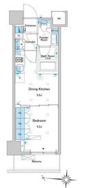 ブラウ住吉 705 間取り図