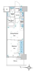 ブラウ住吉 204 間取り図