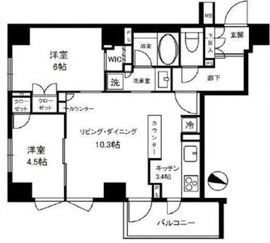 ブランズ渋谷神山町 2階 間取り図