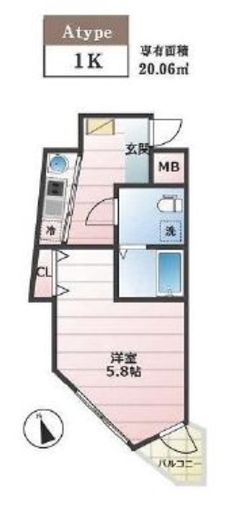 イース・プレアデス 201 間取り図