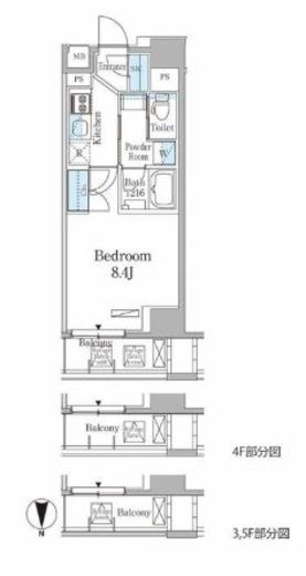 THE AXIS KOJIMACHI (ジアクシス麹町) 203 間取り図