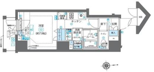 ZOOM新宿下落合 10階 間取り図