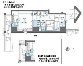 ZOOM新宿下落合 6階 間取り図