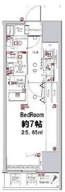 ブレシア日本橋蛎殻町 5階 間取り図