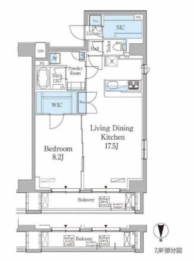 THE AXIS KOJIMACHI (ジアクシス麹町) 802 間取り図