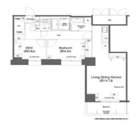 グランハイツ高田馬場 1515 間取り図