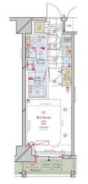 コンシェリア三田 6階 間取り図